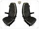 VOLVO SEAT COVERS VOLVO FH4 Black&Black + grey ECO LEATHER SEAT COVERS v-style